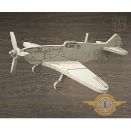 Изделия из дерева (фанеры) ЛаГГ-3 самолет СССР из  дерева серия МПС "Мой первый самолет" tm-19-8676 купить в твоимодели.рф