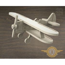 Изделия из дерева (фанеры) И-153 Чайка самолет СССР из  дерева серия МПС "Мой первый самолет" tm-19-8664 купить в твоимодели.рф