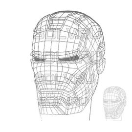 Изделия из дерева (фанеры) Маска человека паука рисунок в векторе для ночника DXF tm-19-8628 купить в твоимодели.рф