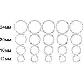 Необходимое для моделей Окантовки кругов Япония пленка самоклейка Декаль 4 размера 20 шт tm-19-8658 купить в твоимодели.рф