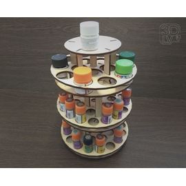 Изделия из дерева (фанеры) Блок RSM-3ZTL подставка вертушка для хранения баночек с краской звезда и тамия органайзер tm-19-8745 купить в твоимодели.рф