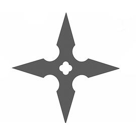 Изделия из дерева (фанеры) Сюрикен ниндзя №3 копия из дерева в масштабе 1:1 tm10025-3 купить в твоимодели.рф