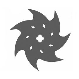 Изделия из дерева (фанеры) Сюрикен ниндзя №5 копия из дерева в масштабе 1:1 tm10025-5 купить в твоимодели.рф