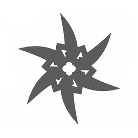 Изделия из дерева (фанеры) Сюрикен ниндзя №9 копия из дерева в масштабе 1:1 tm10025-9 купить в твоимодели.рф