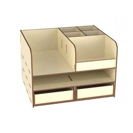 Изделия из дерева (фанеры) Органайзер универсальный №2 для офиса, дома и школьника 3DLV-10101 tm10101 купить в твоимодели.рф