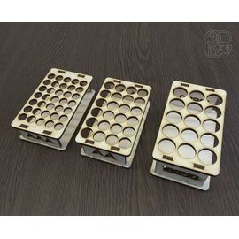 Изделия из дерева (фанеры) Подставка для ААА АА 18650 макет в векторе .dfx, .ai, cdr  3-4 мм tm-19-8814 купить в твоимодели.рф