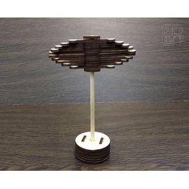 Изделия из дерева (фанеры) Антистресс вертушка спинер вертолет - игрушка из дерева (Малая) tm-19-8830 купить в твоимодели.рф