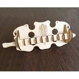 Изделия из дерева (фанеры) Универсальный держатель бумажных полотенец "Меч дракона" tm-19-8876 купить в твоимодели.рф