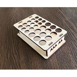 Изделия из дерева (фанеры) Подставка органайзер на 15 ААА и 12АА батареек tm-19-8889 купить в твоимодели.рф