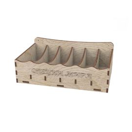 Изделия из дерева (фанеры) Навесная полка для пакетиков со специями "Специи Мира" 205мм tm-19-8891 купить в твоимодели.рф