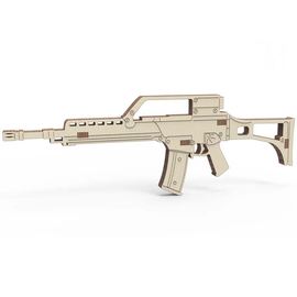 Изделия из дерева (фанеры) Автомат HK G36 Германия, Конструктор из дерева 25 см 6 деталей (ОПК-мини) tm-19-8930 купить в твоимодели.рф