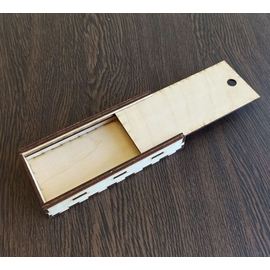 Изделия из дерева (фанеры) Счетница простая с выдвижной крышкой  3DLV-19-8841 tm-19-8841 купить в твоимодели.рф