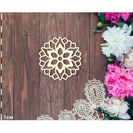 Изделия из дерева (фанеры) Мандала №1 70мм 1 шт. Чипборд для скрапбукинга set #19-9050 tm-19-9050-4-70 купить в твоимодели.рф