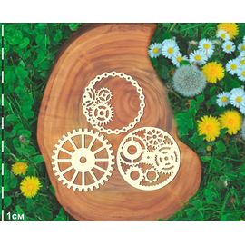 Изделия из дерева (фанеры) Шестерни №1 55мм 3 шт. Чипборд для скрапбукинга set #19-9202 tm-19-9202-4 купить в твоимодели.рф