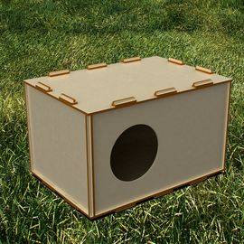 Изделия из дерева (фанеры) Маточник для кроликов из дерева (фанера 6мм) универсальный разборный левый-правый tm-19-9298 купить в твоимодели.рф