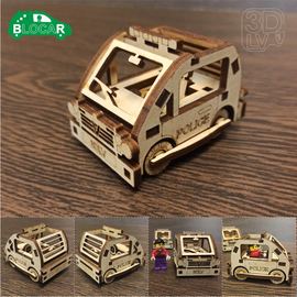 Изделия из дерева (фанеры) BLOCAR машинка полиция - конструктор сборка без клея tm-19-9303 купить в твоимодели.рф