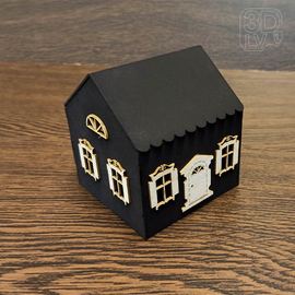 Изделия из дерева (фанеры) Домик ночник набор для творчества 9х8х8 см tm-19-9316 купить в твоимодели.рф