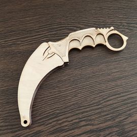 Изделия из дерева (фанеры) Нож karambit №3 в ножнах CS:GO из дерева 1:1 собранная модель tm-19-9275 купить в твоимодели.рф