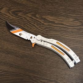 Изделия из дерева (фанеры) Нож бабочка - Butterfly Knife CS:GO копия из дерева №4 White Tooth 1:1 tm-19-9336 купить в твоимодели.рф