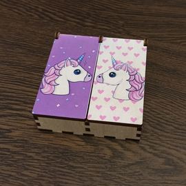 Изделия из дерева (фанеры) Шкатулка №1 для девичьих украшений из дерева с рисунком tm-19-9412 купить в твоимодели.рф