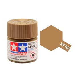 Необходимое для моделей Tamiya XF-92 Желто-коричневый матовый (Yellow-Brown DAK) 1941 #Краска-acrylic tm00493 купить в твоимодели.рф