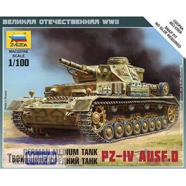 Склеиваемые модели  zvezda 6151 Звезда Pz-4 AUSF.D Немецкий средний танк 1/100 tm01226 купить в твоимодели.рф