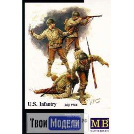 Склеиваемые модели  Master Box 3521 U.S. пехота в Июле 1944 года tm01490 купить в твоимодели.рф