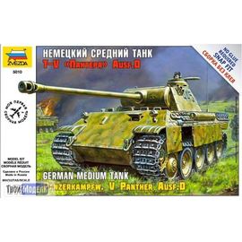 Склеиваемые модели  zvezda 5010 Звезда T-V "Пантера" AUSF D Немецкий средний танк tm01221 купить в твоимодели.рф