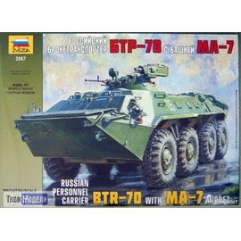 Склеиваемые модели  zvezda 3587 Звезда Советский БТР-70 с башней МА-7 tm00983 купить в твоимодели.рф
