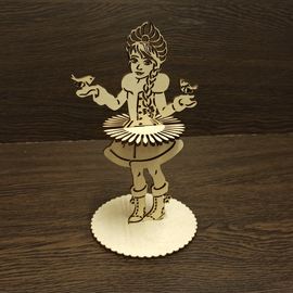 Изделия из дерева (фанеры) Салфетница  для праздничного украшения стола, сувенир из дерева, подарок на новый год для дома рождество сюрприз tm-19-9510 купить в твоимодели.рф