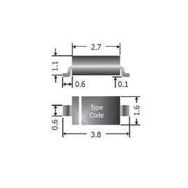 Радиодетали 1N4148W Диод 1000 В 0,15A диод импульсный (sod-123) tm-19-9513 купить в твоимодели.рф