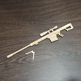 Изделия из дерева (фанеры) Винтовка снайперская Barrett M82A1​ США , Конструктор из дерева 30 см 6 деталей (ОПК-мини) tm-19-8939 купить в твоимодели.рф