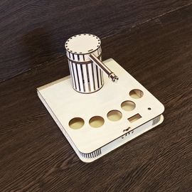 Изделия из дерева (фанеры) Башня - корпус+подиум для автоматической наливайки, наливатора, разливатора на базе Arduino 25032022-01 купить в твоимодели.рф