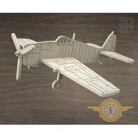 Изделия из дерева (фанеры) Grumman F6F Hellcat самолет USA из  дерева серия МПС "Мой первый самолет" tm-19-8660 купить в твоимодели.рф
