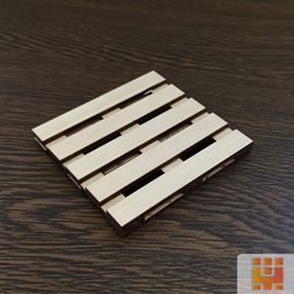 Изделия из дерева (фанеры) Поддон (палет) Стилизованная подставка под горячее 10х10см tm10086 купить в твоимодели.рф