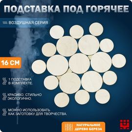 Изделия из дерева (фанеры) Подставка под горячее - кружки tm-18042024 купить в твоимодели.рф