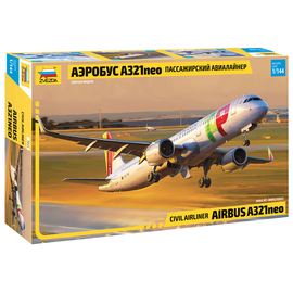 Склеиваемые модели  zvezda 7043 Звезда Аэробус А321neo Пассажирский авиалайнер 1/144 tm-19-9639 купить в твоимодели.рф