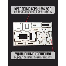 Изделия из дерева (фанеры) Крепление сервопривода MG996 для наливатора на базе Танка Т-34 V2 и V3 naliv-tm-19-9507-996 купить в твоимодели.рф