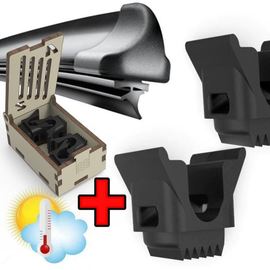 Готовые напечатанные 3D модели Защита щеток + коробка, черная защита дворника лобового стекла автомобиля от примерзания, прилипания зимой комплект 4шт для 2х дворников tm-3600-K-1 купить в твоимодели.рф