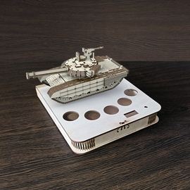 Изделия из дерева (фанеры) Танк Т-72Б3М + подиум с вырезами - Наливатор, Наливайка, разливайка разливатор - комплект для самостоятельного изготовления без ARDUINO atm-12340-1 купить в твоимодели.рф