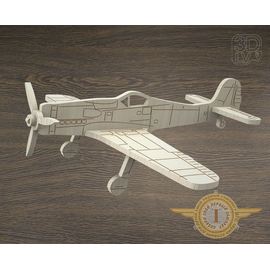 Изделия из дерева (фанеры) FW.190D-9 самолет из дерева серия МПС "Мой первый самолет" tm-19-8648 купить в твоимодели.рф