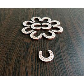 Изделия из дерева (фанеры) Подкова "Счастье в дом" для поделок и творчества из дерева 30мм tm-19-9014 купить в твоимодели.рф