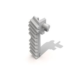 Готовые напечатанные 3D модели Планка регулятора печки для замены и ремонта крепление тросика привода обдува к шестерне переключателя Chevrolet Lacetti tm-19-9845 купить в твоимодели.рф