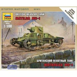 Склеиваемые модели  zvezda 6191 Звезда Матильда MK-1 Британский пехотный танк (Matilda) tm01672 купить в твоимодели.рф