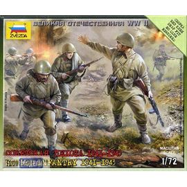 Сборка без клея zvezda 6103 Звезда Советская пехота 1941-1943 tm01588 купить в твоимодели.рф