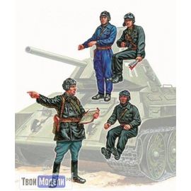 Склеиваемые модели  zvezda 3504 Звезда Танкисты красной армии tm01712 купить в твоимодели.рф