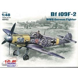 Склеиваемые модели  ICM 48102 BF-109 F-2 германский истребитель 2 мв tm01903 купить в твоимодели.рф