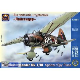 Склеиваемые модели  ARKModels 72018 Westland Lysander Английский штурмовик tm01790 купить в твоимодели.рф