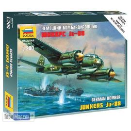 Склеиваемые модели  zvezda 6186 Звезда JU-88А4 Немецкий самолет tm02102 купить в твоимодели.рф