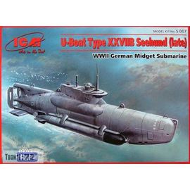Склеиваемые модели  ICM S.007 Германская подводная лодка 2 МВ Seehund тип XXV tm02229 купить в твоимодели.рф